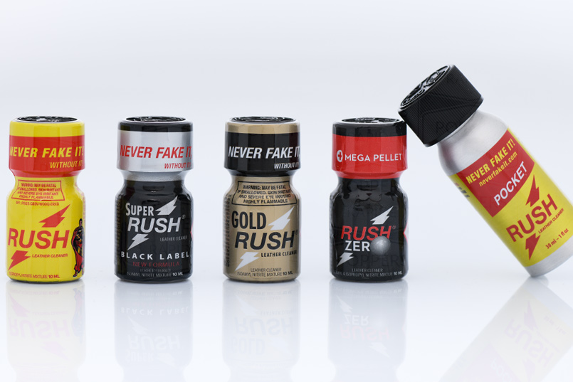 gamme de rush poppers